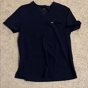 Women's Navy Blue Short Sleeve Top